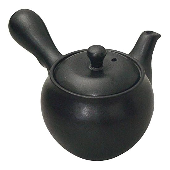 Suzuki, Banko-yaki Elegant Kyusu (Teapot) Size 1.5 (in Gift Box) Jet Black 0977-5140, 270ml