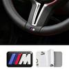 16/17/18/19mm Car Wheel Hub Caps Steering Wheel Emblem Badge Decals For BMW M Power X1 X3 X5 X6 3 5 7 Series E46 E90 F30 G20 FH7