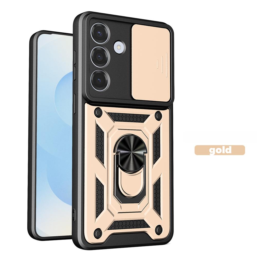 

Funda for Samsung Galaxy S26 S26plus S26 Ultra Case Slide Camera Protection Ring Stand Shockproof Cover Capa Funda forSamsung S26 Ultra золотий