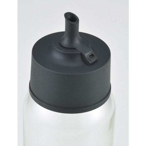 Iwaki Heat-Resistant Glass Condiment Container/Soy Sauce Dispenser, Drip-Free, 120ml (KS521-SVN)