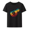 Vinyl Music DJ Record Prints Graphic Tops Camiseta Hombre O-neck Man Shor Sleeve T-shir T Shirt for Men Clothing Creative Print