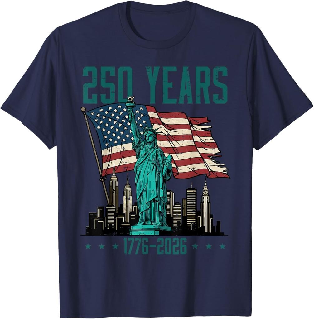 250 Years Statue of Liberty 250th Anniversary Women Men T-Shirt