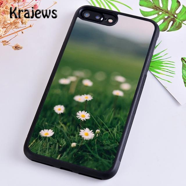Krajews Daisy Flower Soft Phone Case Cover For iPhone 14 5 6s 7 8 plus X XR XS 11 12 13 pro max Samsung Galaxy S21 S22 ultra