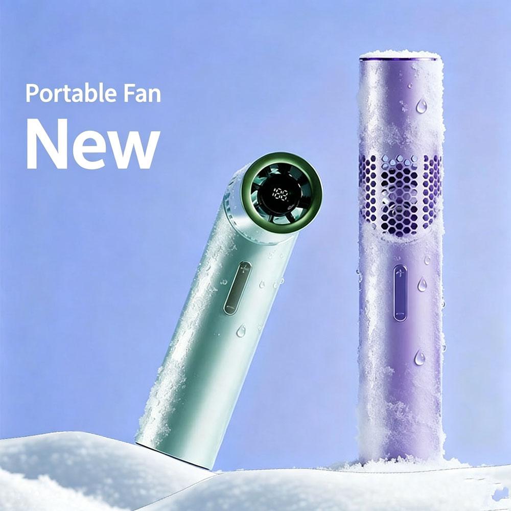 Brushless Motor Large Capacity Portable Charging Folding Lipstick Mini Handheld/neck Hanging Small Fan