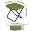 Tabouret Sac à Dos Pliable Portable Léger Camping Pique-Nique Pêche Chaise avec Sac en Maille Siège d'Aventure en Plein Air pour Randonnée Voyage