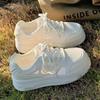 Fashion New 2025 Women's Lace-up Casual Flats White Shoes Mesh Breathable Trainers Ladies Shoes Female Sneakers for Women Basket Tenis