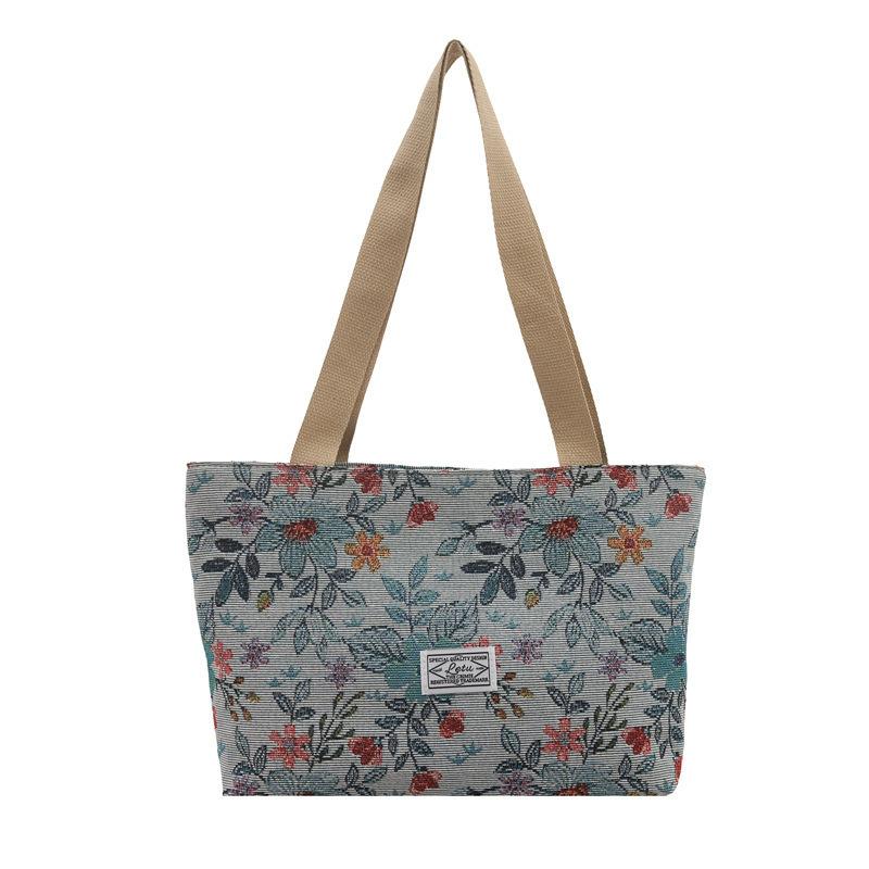 Popular Large-capacity Niche Shoulder Bag Women's New Canvas Bag Tote Class Handbag Commuter 2025 Make-up Bag