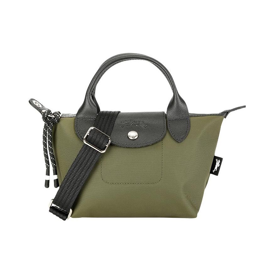 

Longchamp Le Pliage Energy 17 Logo Press Stud Zipper Closure Eco Nylon Recycled Polyamide Canvas Dumpling Bag Mini Women Shoulder Bags 1500HSR892 Basic Set (Bag)