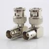Right Angle To BNC Female Jacks Adapter L-shaped BNC Male Connector for CCTV Security Video Surveillance System