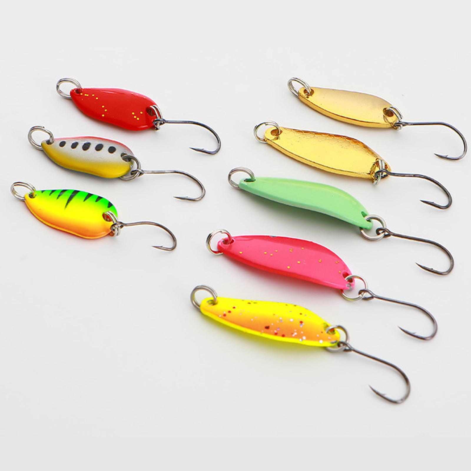 Bright Color Trout Single Hook Striped Fishing Trout Fishing Gear One Size