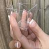 25pcs 60ml Mini Dessert Cups Square Plastic Cups Reusable Jelly Mousses Appetizer Cup Food Container Party Birthday Decor