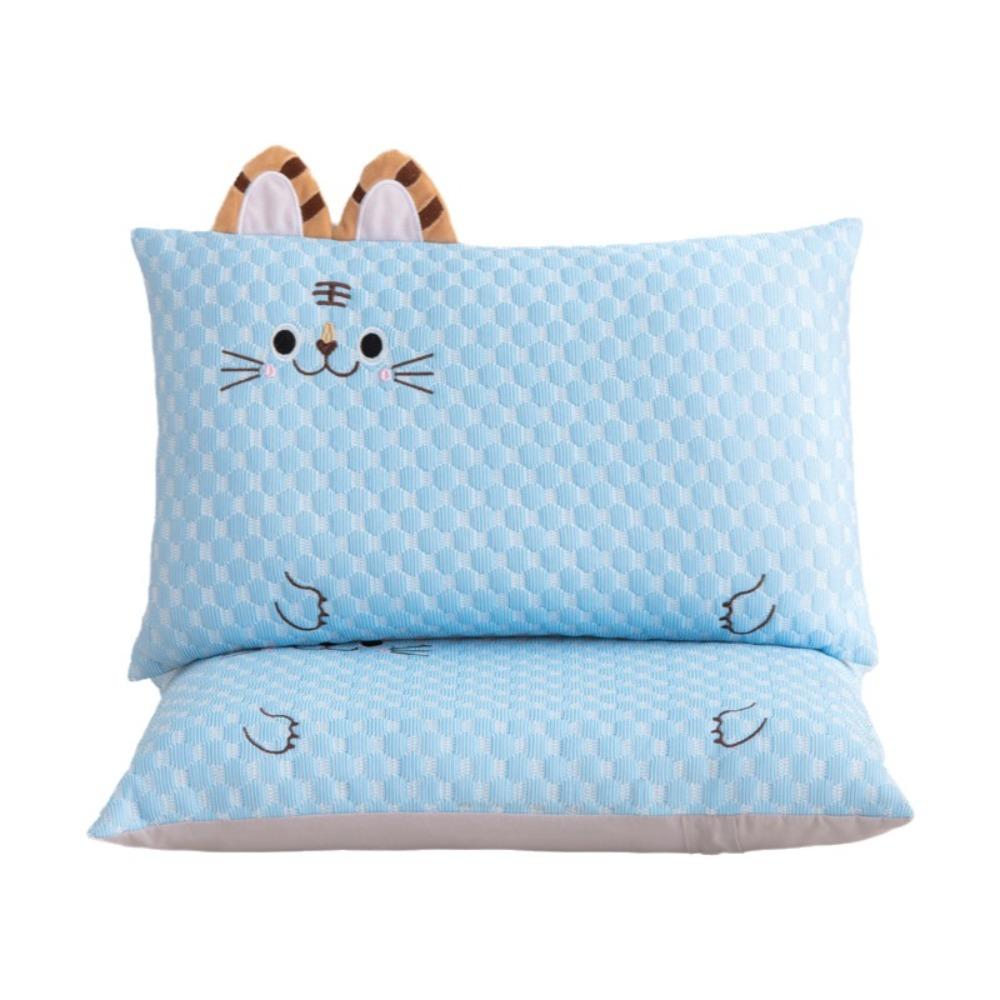 2Pcs Cartoon Pattern Summer Ice Bean Pillowcase Rectangular Pillow Protecter  Dormitory