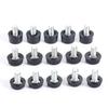 10Pc M6*10mm Thread Height Adjustable Leveling Chair Leg Feet Furniture Mat Screw-in Base Sofa Bed Cabinet Table Floor Protector