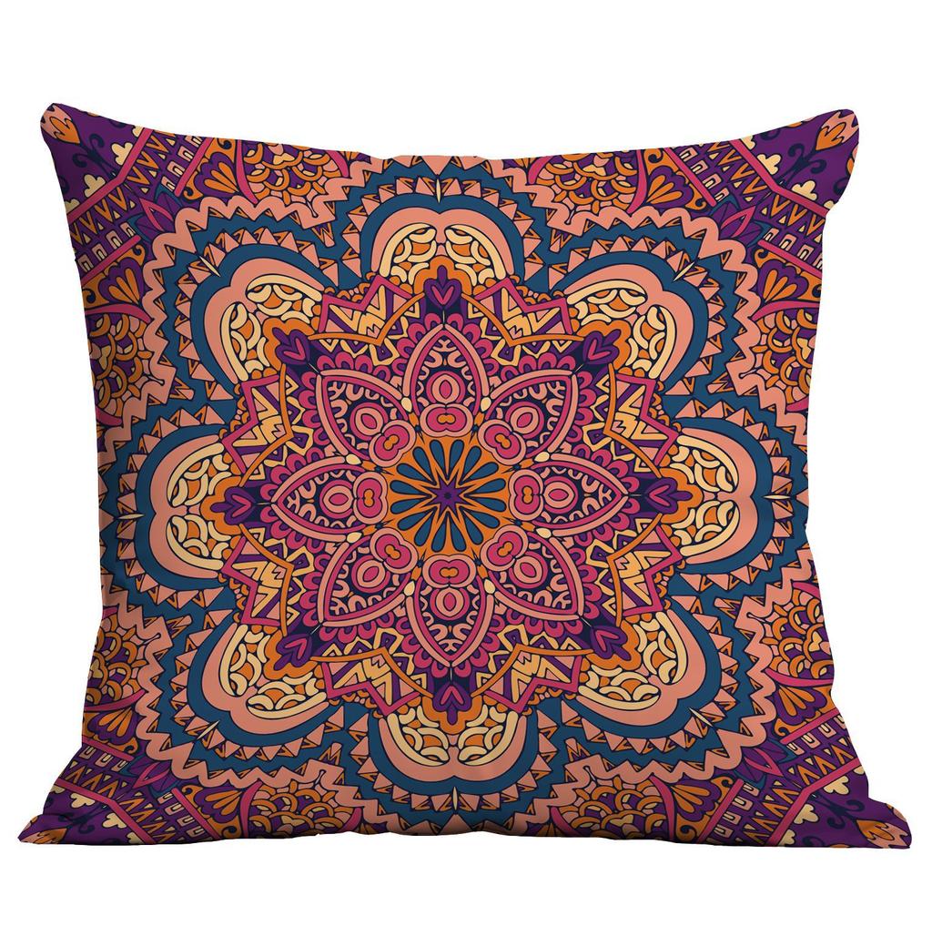 Ethnic Style Mandala Pillowcase New Style Painted Geometric Art Abstract Home Decoration Pillow Cushion Cover