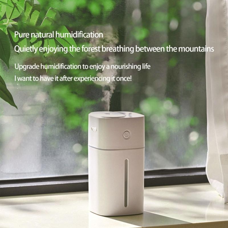 Quiet Battery Powered Humidifier For Baby Nursery Bedroom Car With Builtin Mood Light And Auto Shutoff