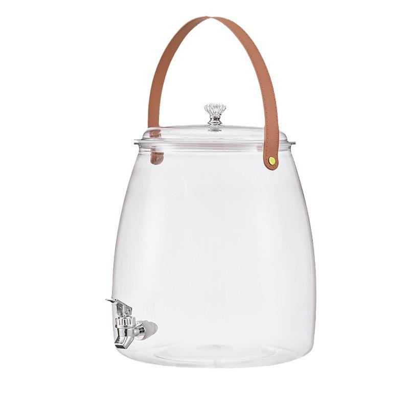 Large Capacity Cold Beverage Kettle with Spigot and Handle for Fruit Tea and Lemonade