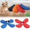 4 piezas de zapatos de lluvia impermeables para mascotas, botas de goma antideslizantes para perros y gatos, zapatos de lluvia, calcetines para perros pequeños, medianos y grandes, suministros para mascotas
