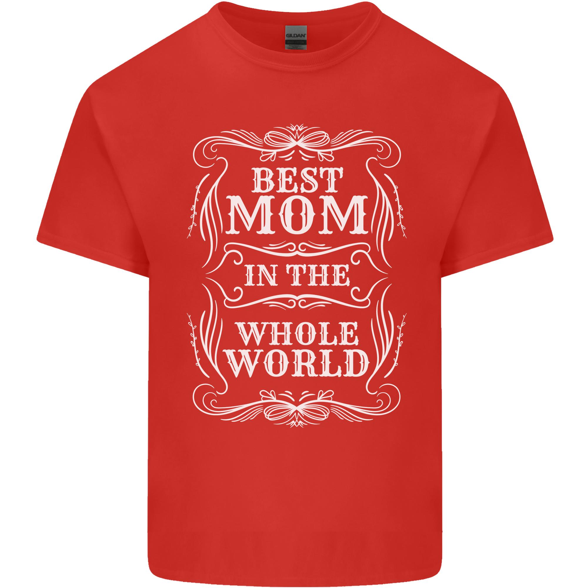 Best Mom in the World Mothers Day Unisexs Light Cotton TShirt S