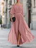 Nuovo vestito estivo sexy da donna in chiffon plissettato senza spalle 2026