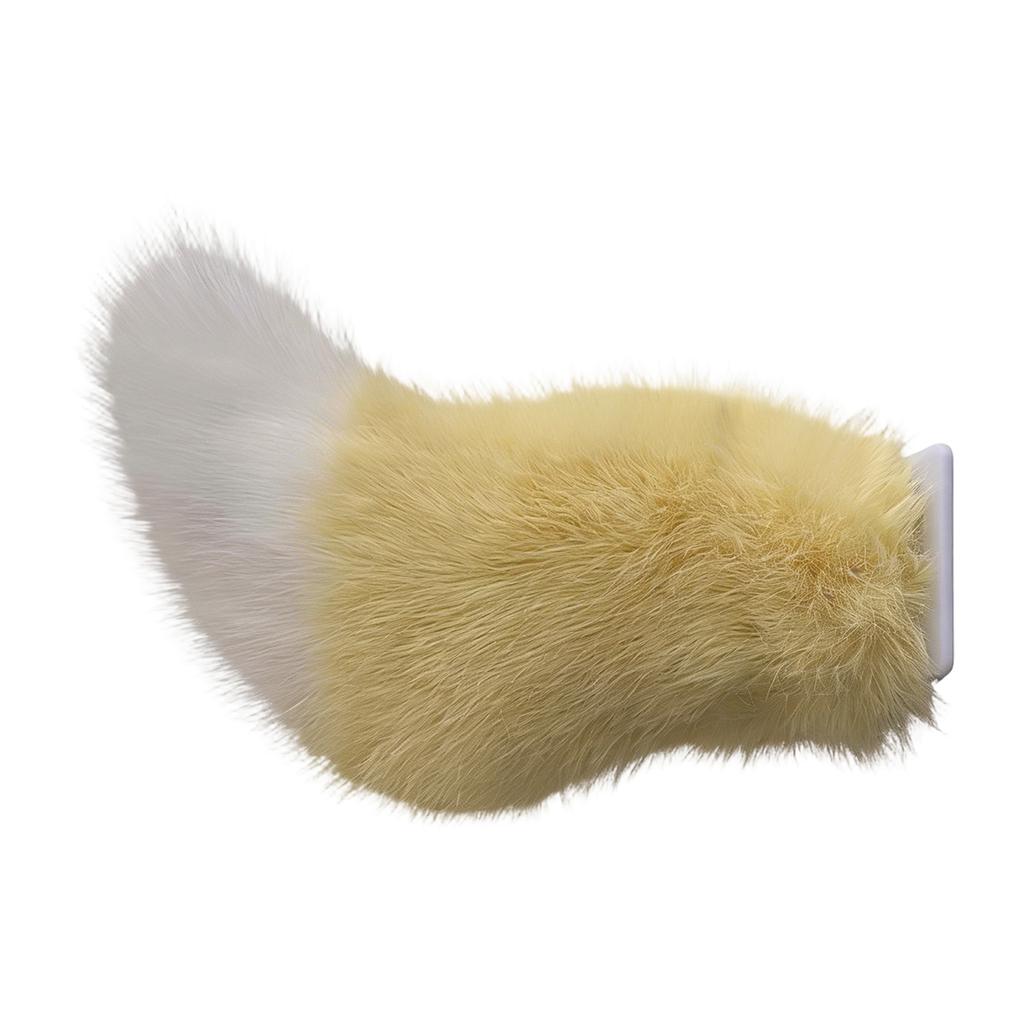 Plush Faux Fur Animal Tail Clip On Costume Accessory Soft Fluffy Tail for Cosplay Party Events Dress Up