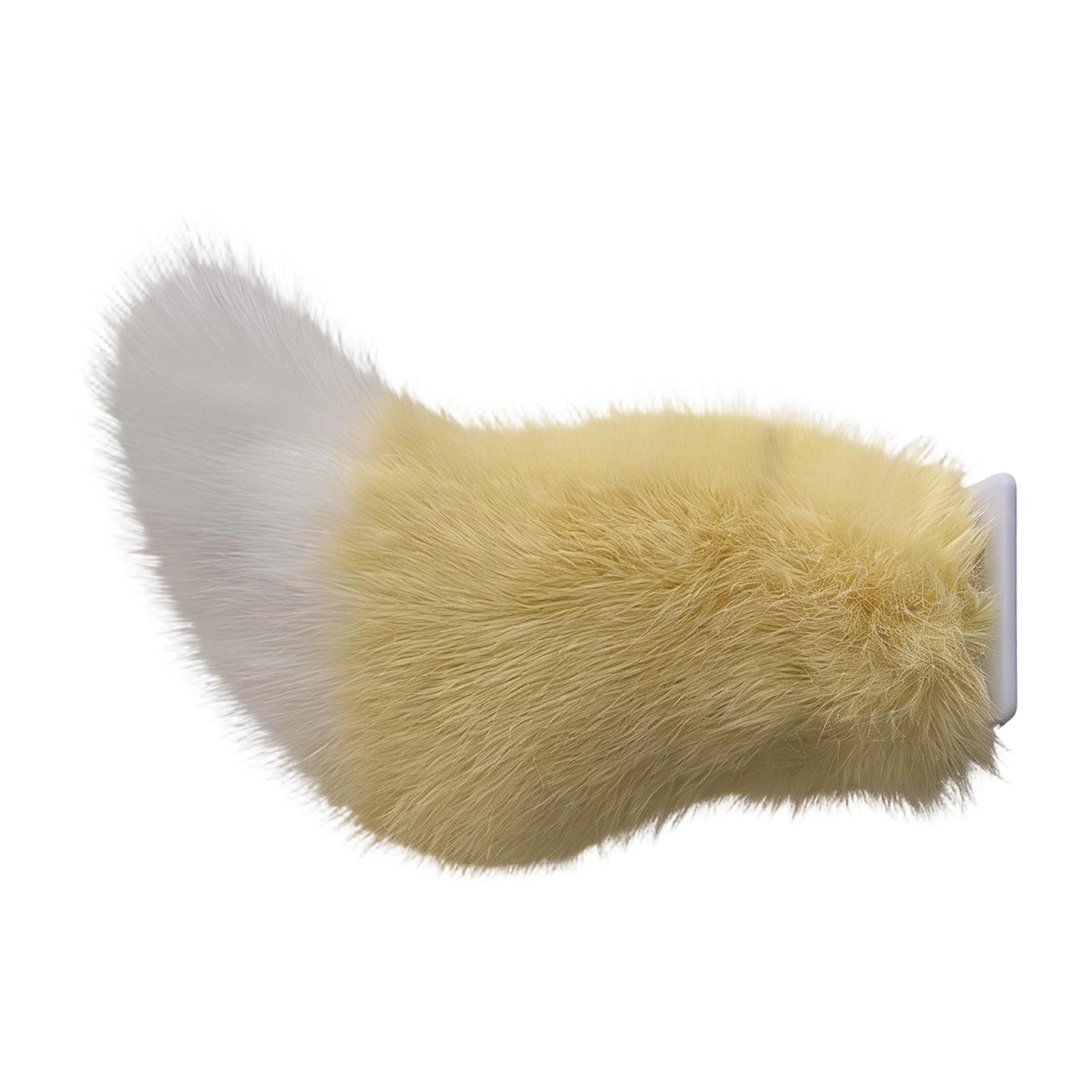 

Faux Fur Tail Clip On Accessory Soft Plush Material Lightweight Design for Costume Party Cosplay Events and Festivals One Size