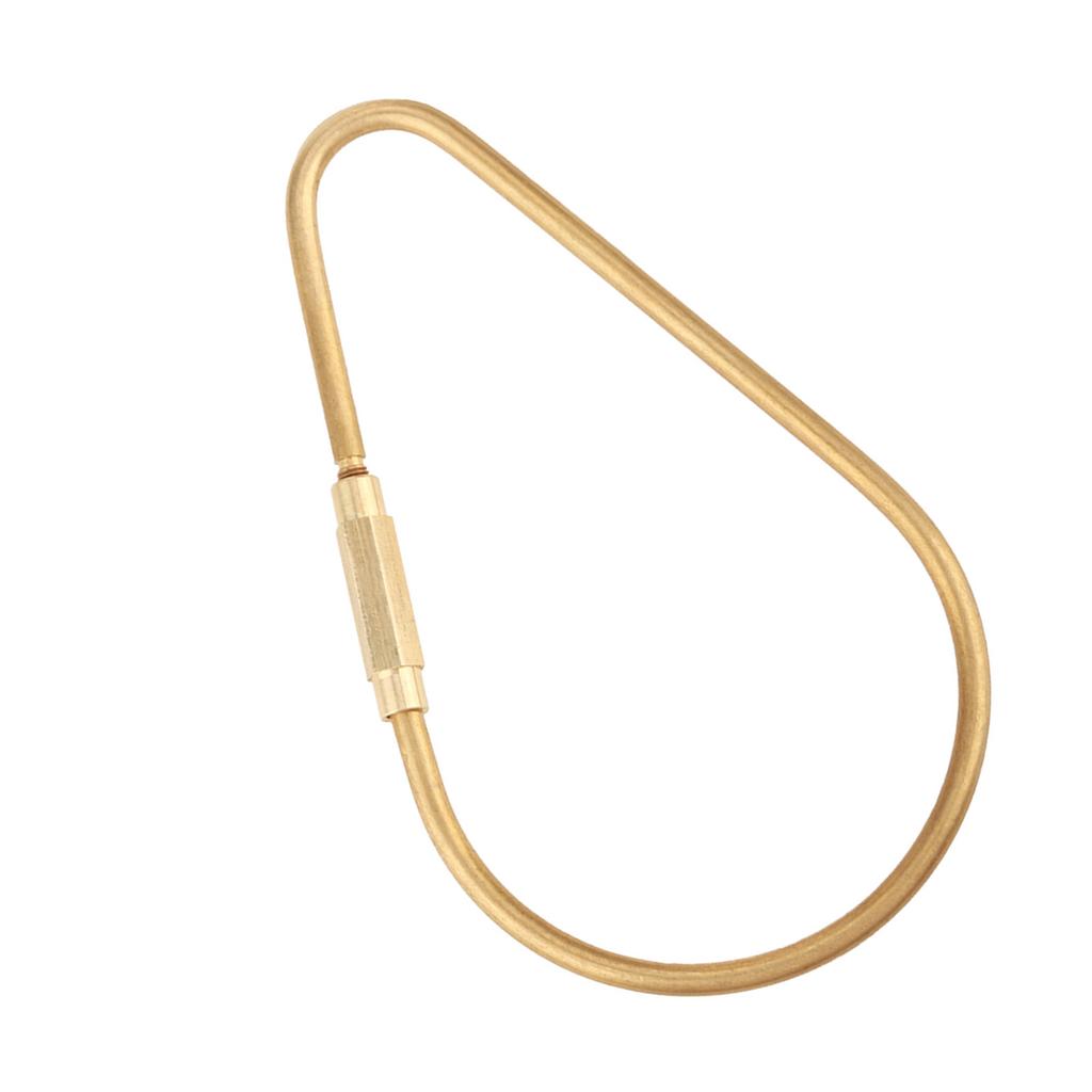 Brass Screw Lock Carabiner Clip Hook Keychain Key Ring DIY Gift