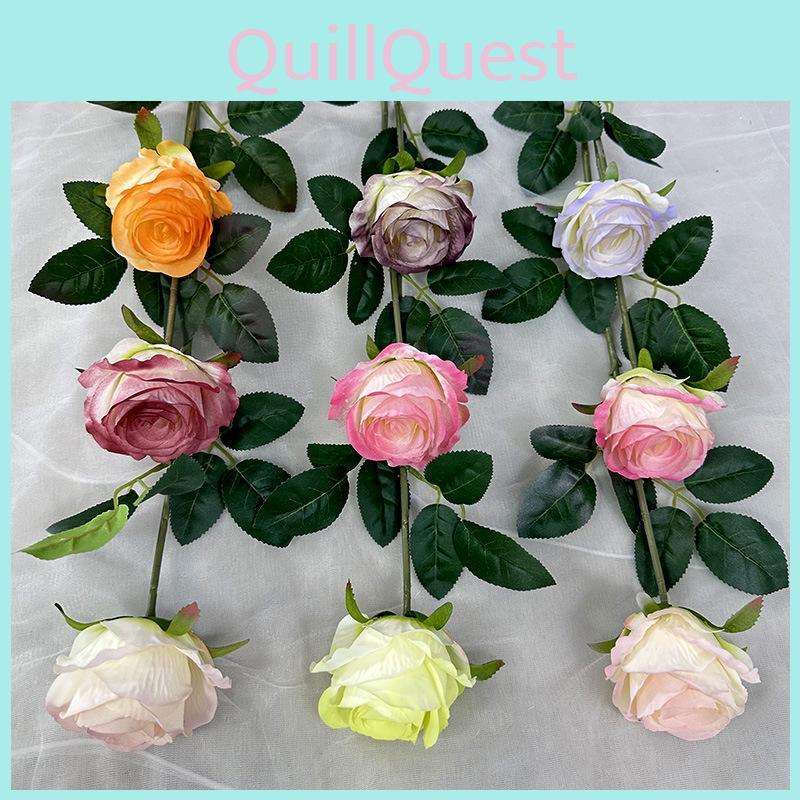 Rose Flower Artificial Wedding Hotel Restaurant Desktop Ornament Decoration