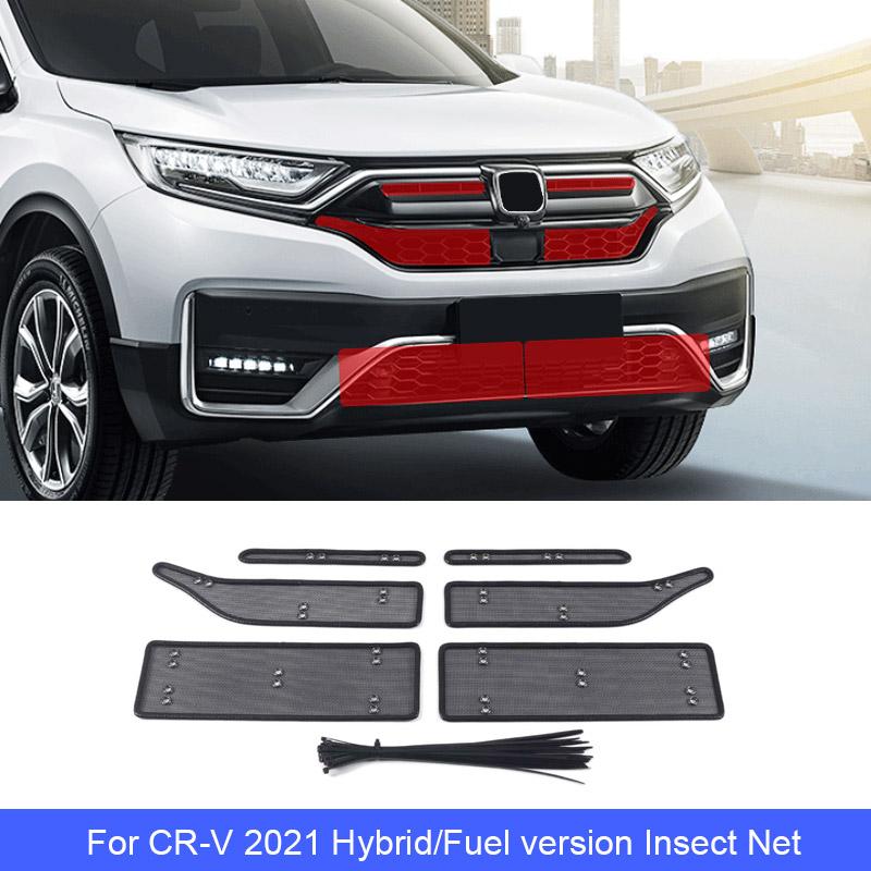 Anti-Dust Car Front Grill Insect Nets Protect Screen Mesh Covers Stainless Steel Decoration Accessories For Honda CRV C-RV 2021
