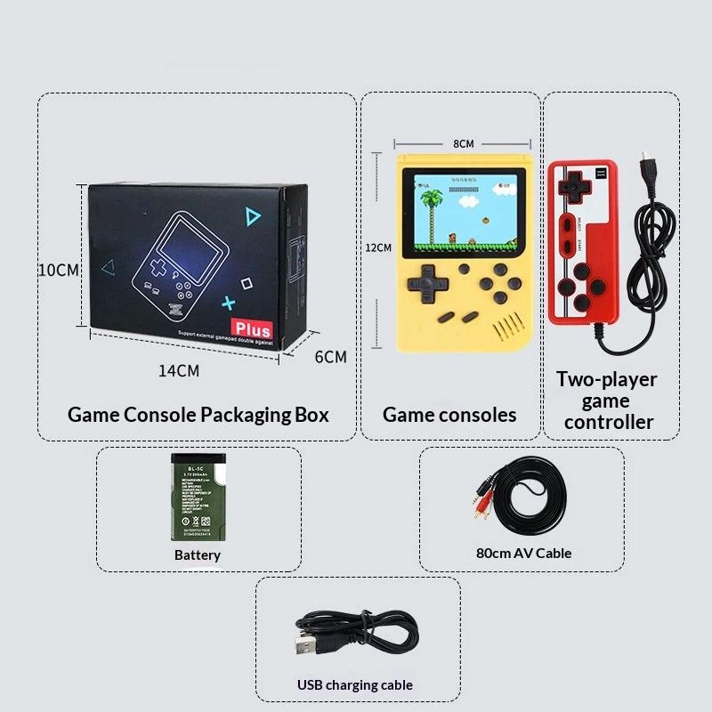 Retro Portable Mini Handheld Game Player 8 Bit Video Game Console Built-In 500 Games Gameboy For Kid Gift