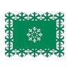 50PCS Christmas Placemat Christmas Snowflake Table Mat Restaurant & Hotel Tableware Placemat Christmas Tableware Decoration