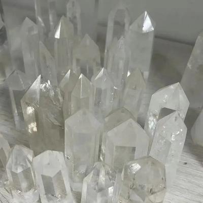 1 PEÇA Cristal de Quartzo Natural Brasileiro Cristal Branco Cristal Brasileiro Cristal de Cura Enfeites Decoração de Mesa Enfeites