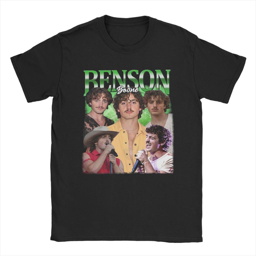 Mens TShirts One Hit Wonder Benson Boone Vintage Cotton Tee Shirt Short Sleeve T Shirt O Neck Clothing 4XL 5XL
