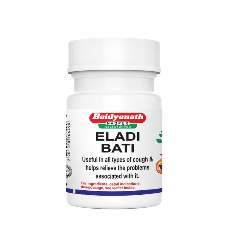 Baidyanath Asli Ayurved Eladi Bati 20 Tablets Pack Of 2 Natural Ayurvedic Throat Support