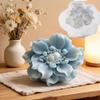 Silver Lotus Flower Silicone Mold for Cake and Candle DIY