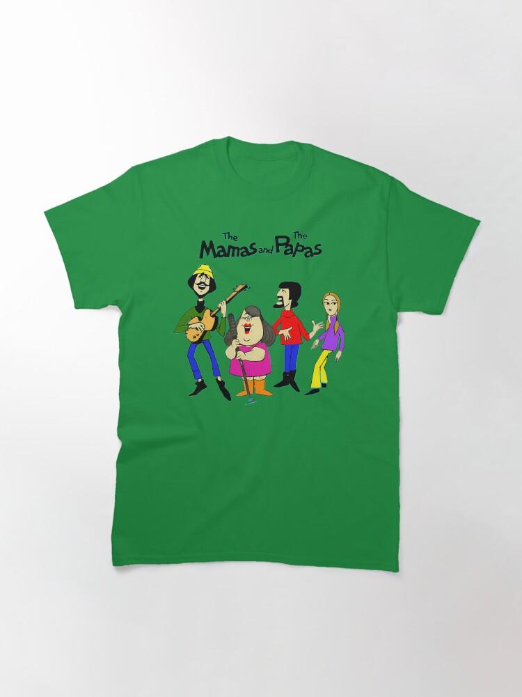The Mamas & The Papas Four Band Members Cartoon Character Classic T-Shirt