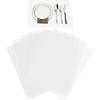 Plastic Placemats for Dining Table, Translucent Placemats, 8 Pcs Heat Resistant, Washable Dining or Kitchen Table Mat,(12x14.2 Inch)