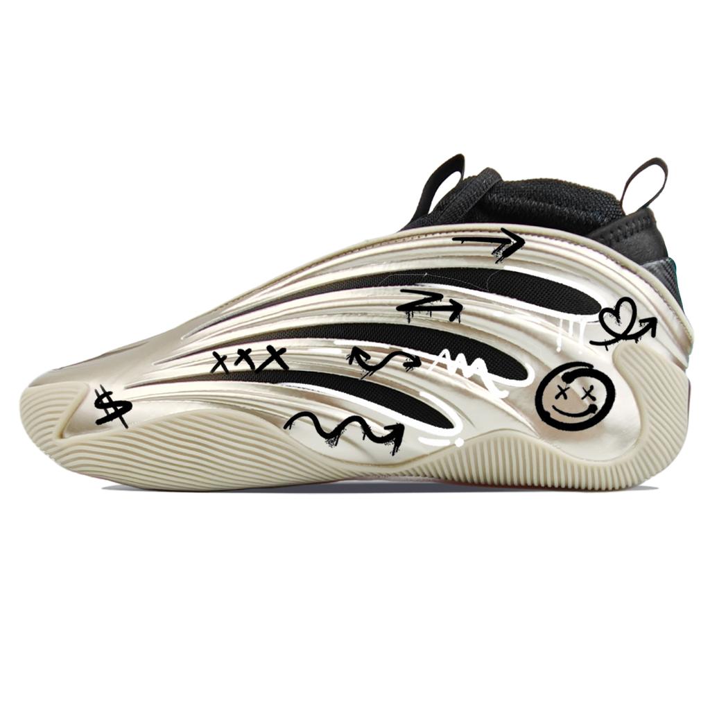 adidas Zapatillas de Baloncesto de caña baja Harden Vol.9 para Hombre Color Negro Dorado JR2506(Equipo 40-)