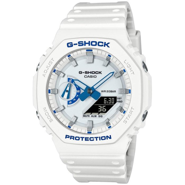 [Casio] G-Shock GA-2100HDS-7A1JF Men s Watch, White/Blue (Luminous Dial)