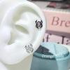 Retro Dark Spider Zirconium Titanium Steel Ear Stud