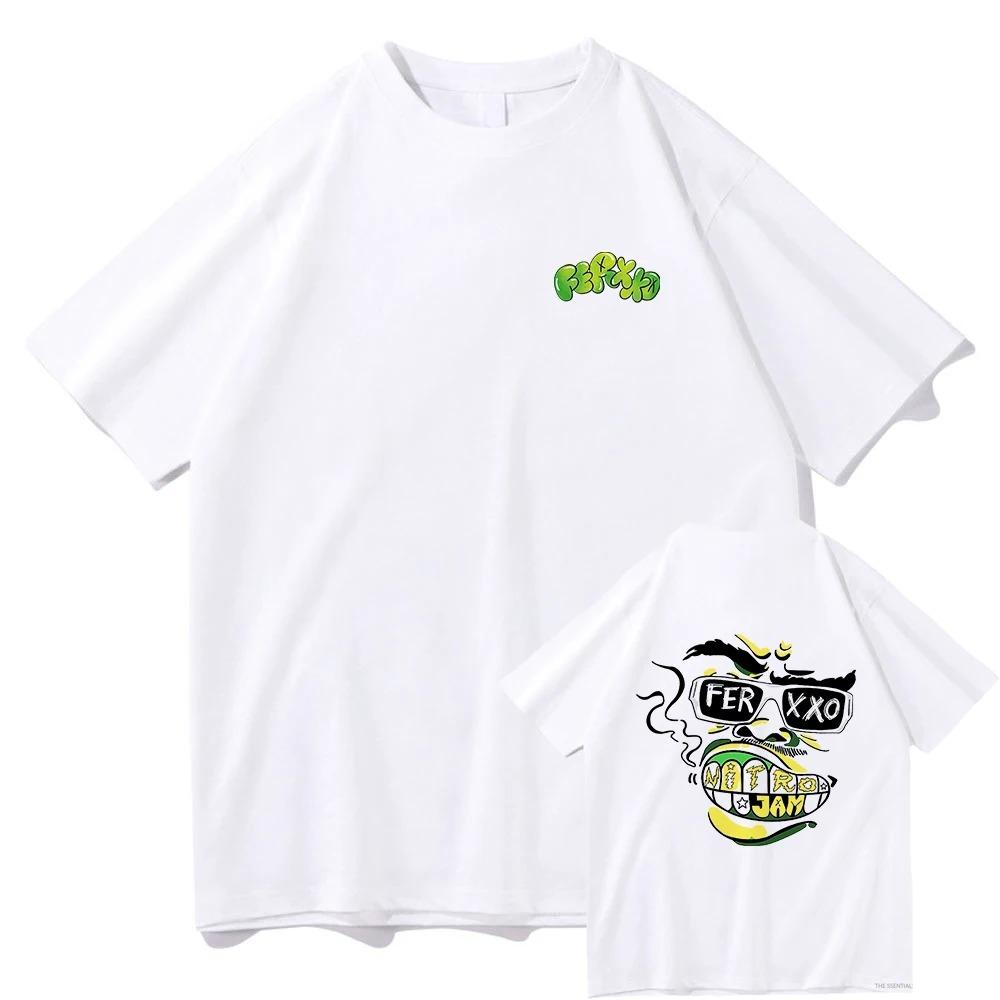Trend Mężczyźni Kobiety T Shirt Bawełna Tee Ferxxoo Feid Tour Moda Raper Tshirt Streetwear Hip Hop Koszulki Prezent Dla Fanów Ubrania Top
