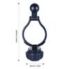 17mm Ball Head Extension Rod for Desktop Tablet Holders Magnetic Phone Mounts 360 Degree Rotating Aluminum Extender Arm