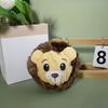 Pet Toy Lion Shape Bite-Resistant Plush Dog Chew Toy with Built-in Sound Device Soft Interactive Stress Relief Anxiety Reduction Toy