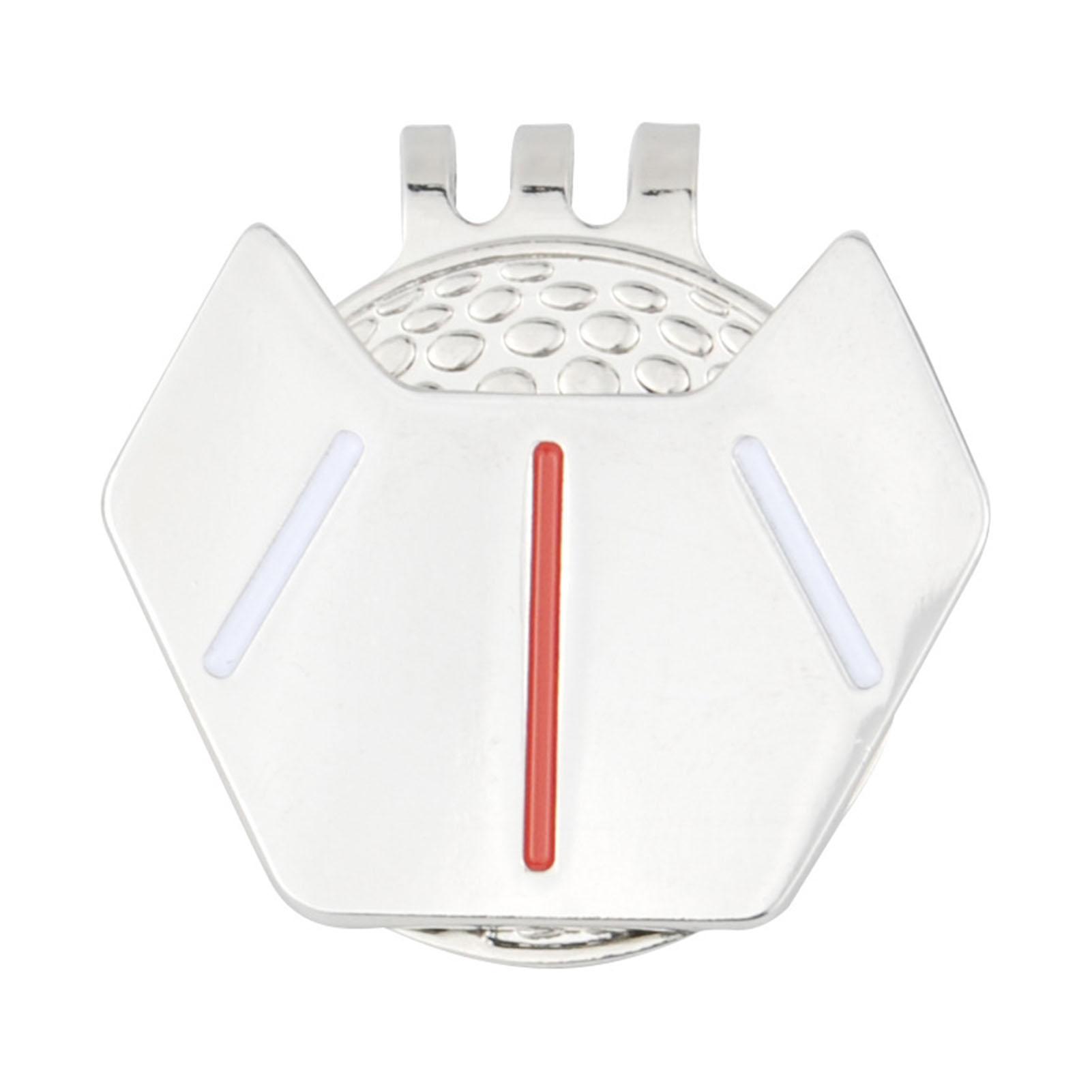 

1 комплект износостойких магнитных ярких цветов Golf Mark зажим для шляпы для гольфа с шариковым маркером набор снаряжения для гольфа серебряный