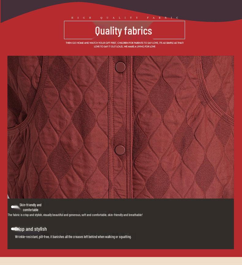 Mom's Stylish Lightweight Jacket for Middle-aged & Elderly Women - Spring & Autumn Casual Short Outerwear
