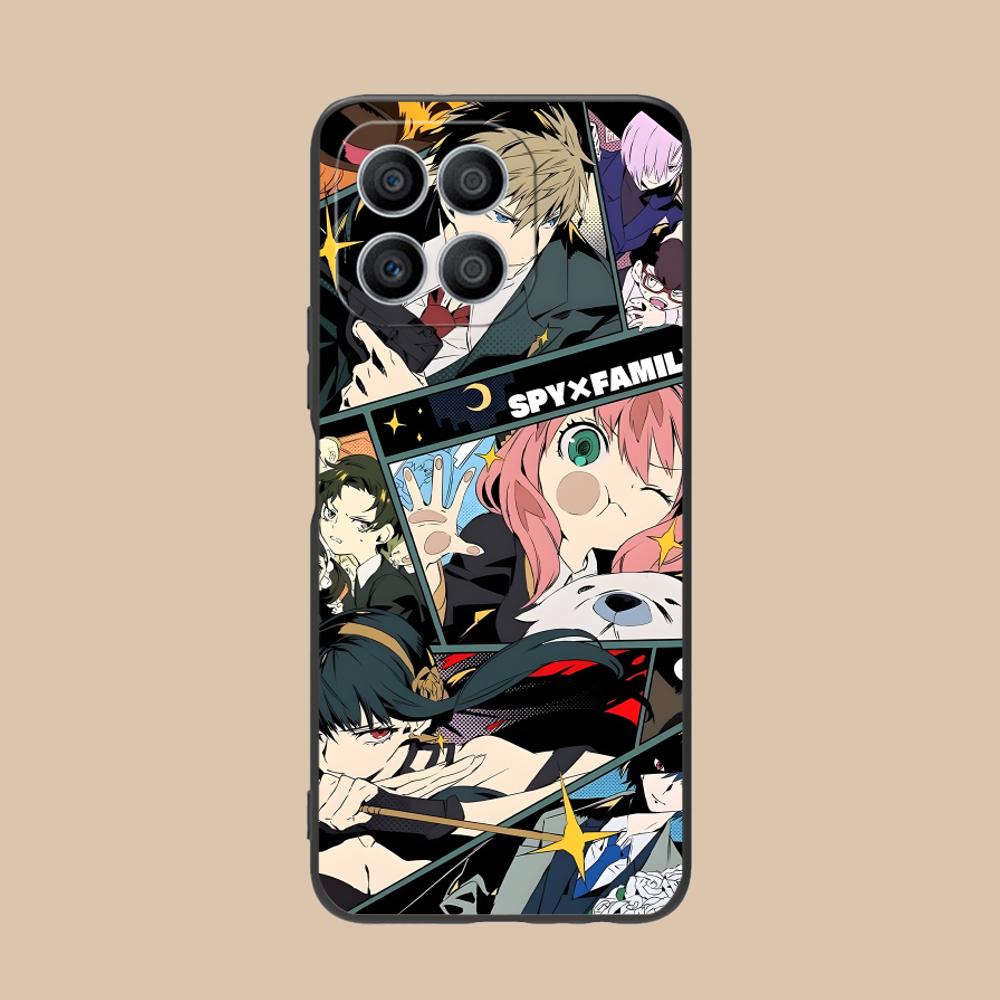 Anime Spy Family Mobile Phone Case for Honor 90 80 70 60 50 30 20 10 9 8 7 Pro S SE Lite 5G Colorful Printing Cover Luxury Cover
