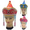 Mongolian Hat for Adult Children Ethnic Mongolian Dance Costume Hat for Performances Stage Props Head Accessories
