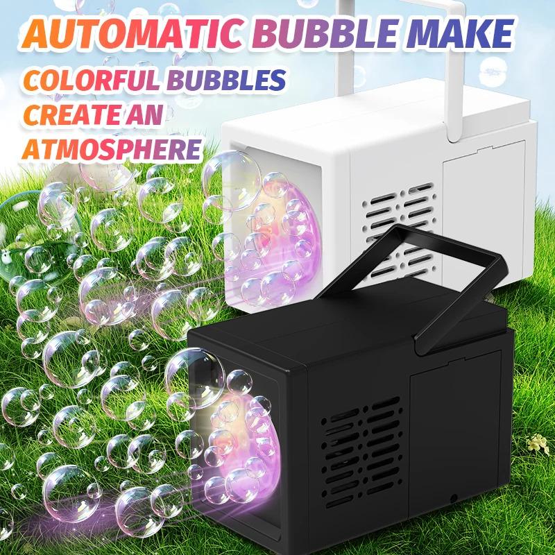Electric Bubble Machine Fully Automatic Bubble Blowing Stage Machine Wedding Birthday Banquet Bubble Toys