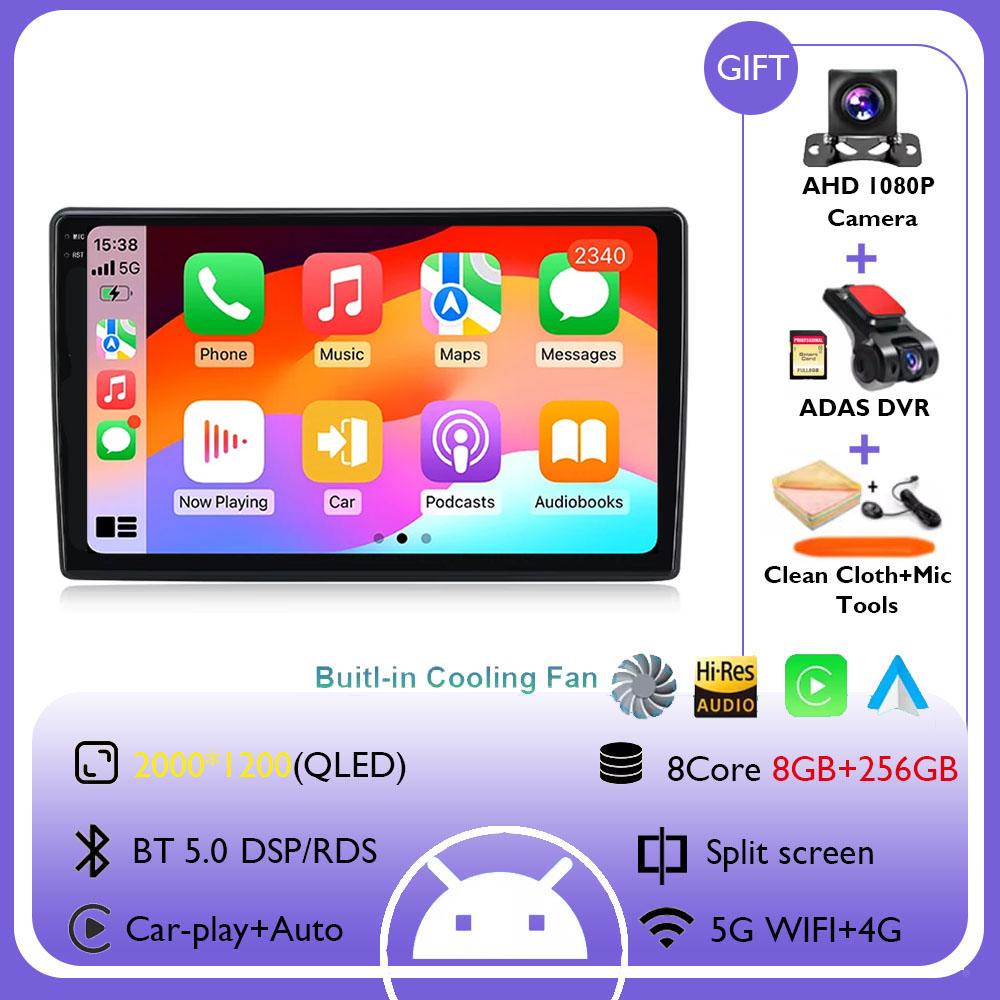 9Inch For Kia Ceed 2007 2008 2009  Android 14 Wireless Carplay Auto Car Radio Multimedia Video Player Navigation GPS DSP 4G+WIFI