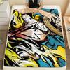 One Piece Character Print Flannel Blanket,High Quality Comfortable for All Seasons,Home Decor,Warmth and Comfort,Perfect for Christmas Gifts
