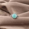 Amazonite 925 Sterling Silver Ring, Gemstone Dainty Ring, Handmade Spiritual Jewelry, Women's Ring Gift For Her